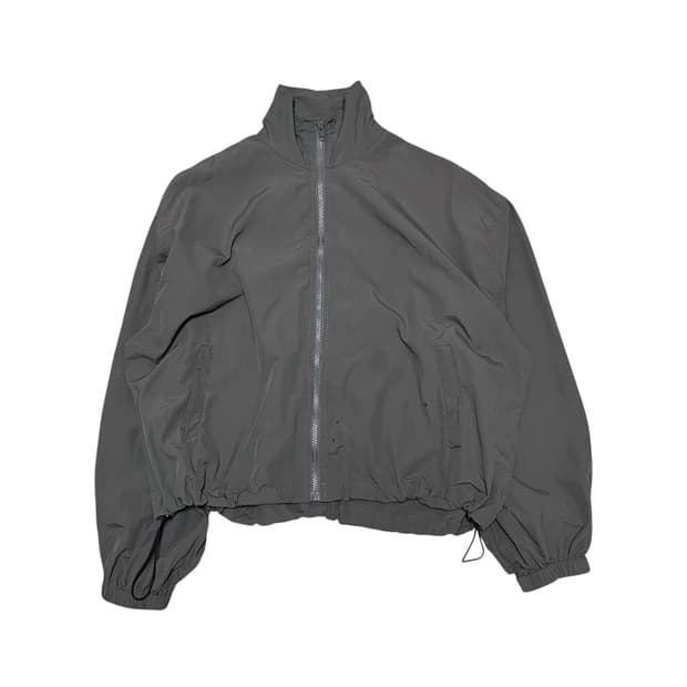High-neck Windbreaker_Charcoal