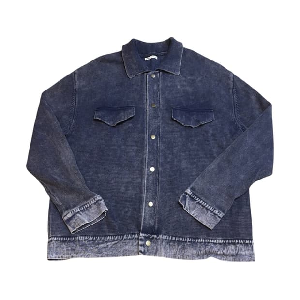 자라 니트 데님 자켓