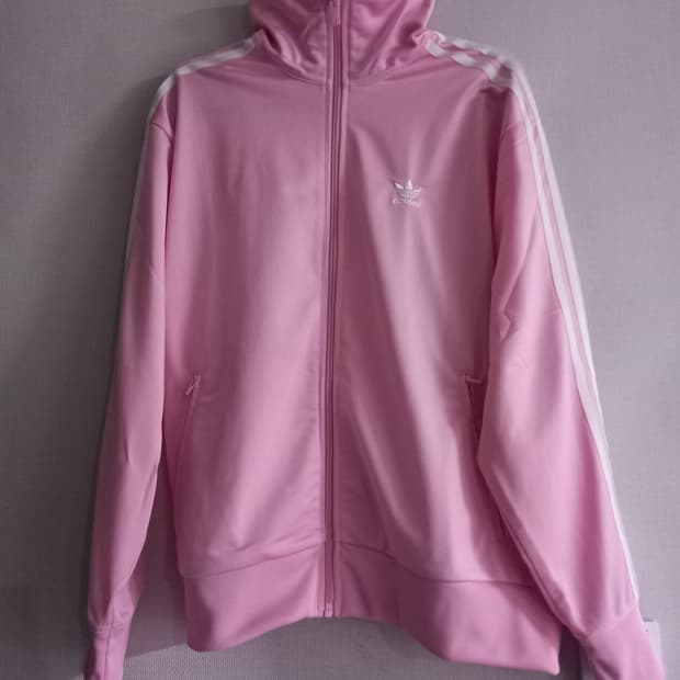 아디다스 파이어버드 딸기우유 연핑크 트랙탑 저지 져지집업 95/M