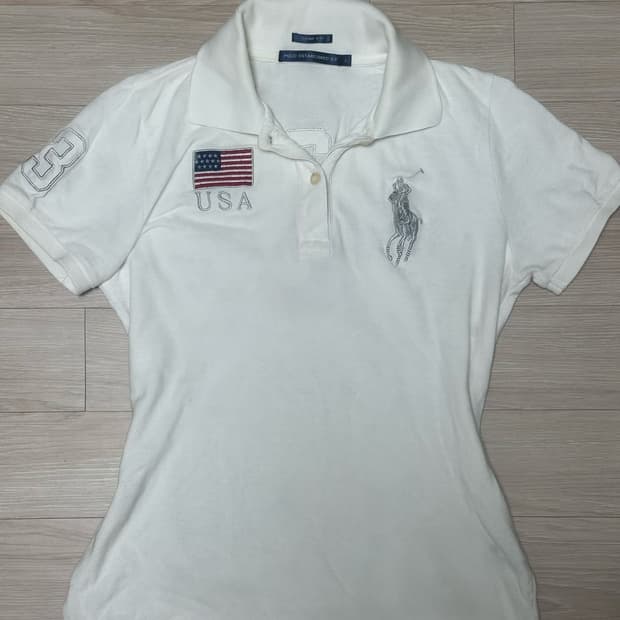 폴로 빅포니 실버 성조기 카라티 대대장 반팔