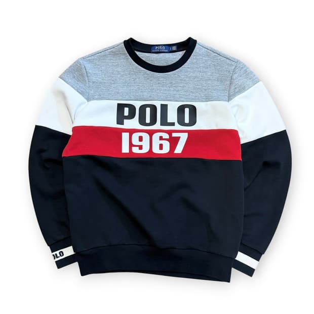 폴로 랄프로렌 1967 컬러블럭 스웻셔츠 