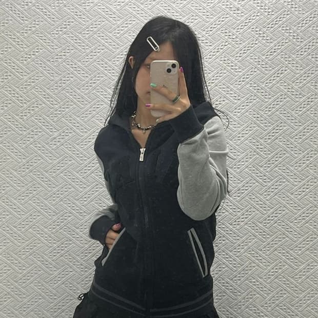 나이키 올드스쿨 배색 바시티 후드집업 M C06724