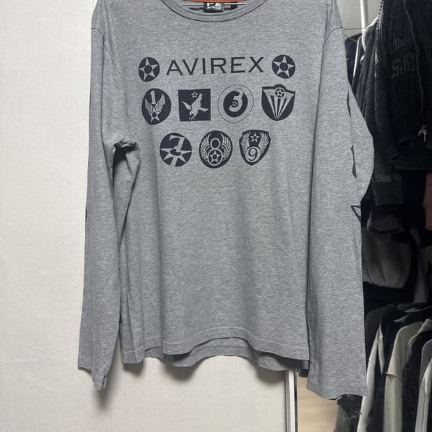 아비렉스 그레이 긴팔티 XL