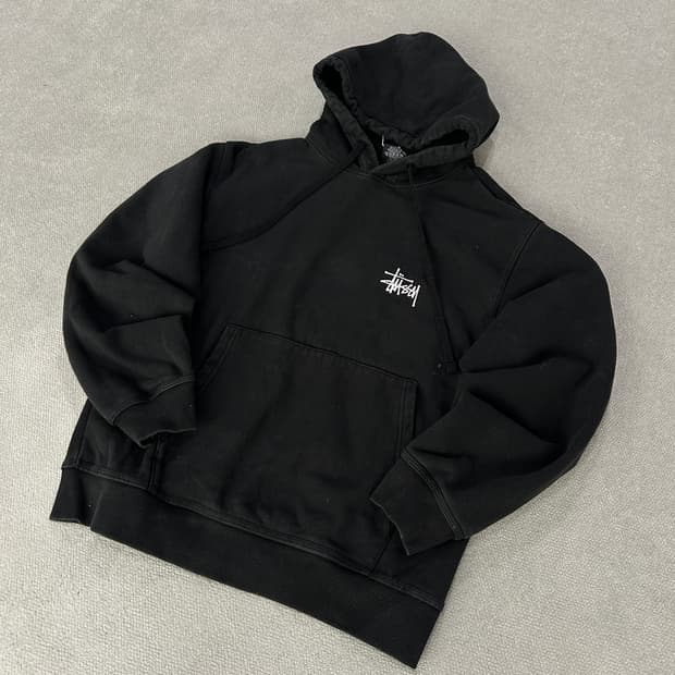 스투시 블랙 후드티
