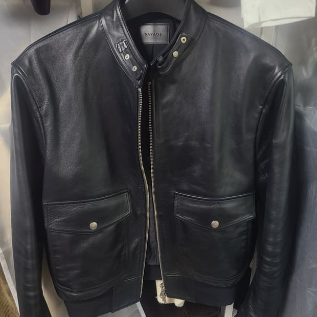 세비지 A-2 레더 자켓 L