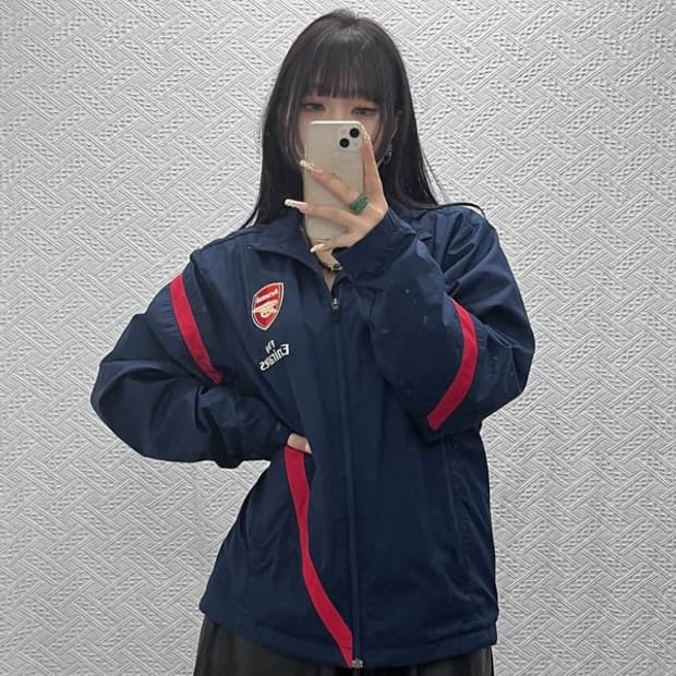나이키 올드스쿨 레트로 아스날 유니폼 바람막이 L C09871