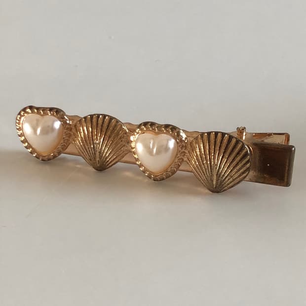 반택 포함 가격) 조개 하트진주 빈티지 머리핀 앤틱 레트로 헤어악세사리