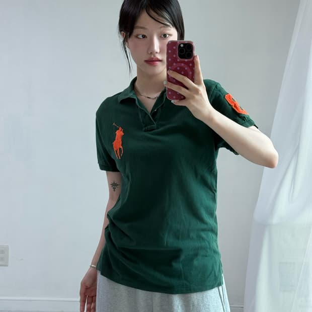 폴로 딥그린 빅포니 피케이 반팔티