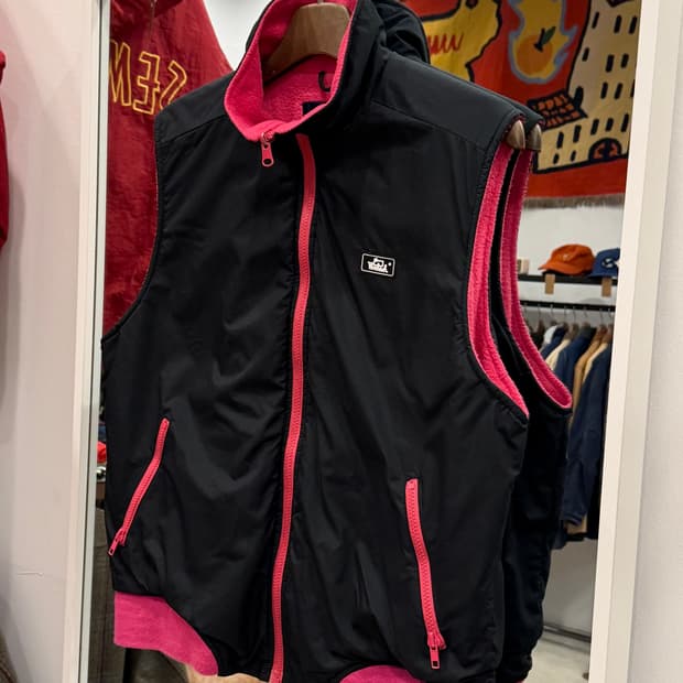 80s Woolrich 울리치 나일론 플리스 베스트