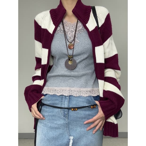 빈티지 그레이 슬리브리스