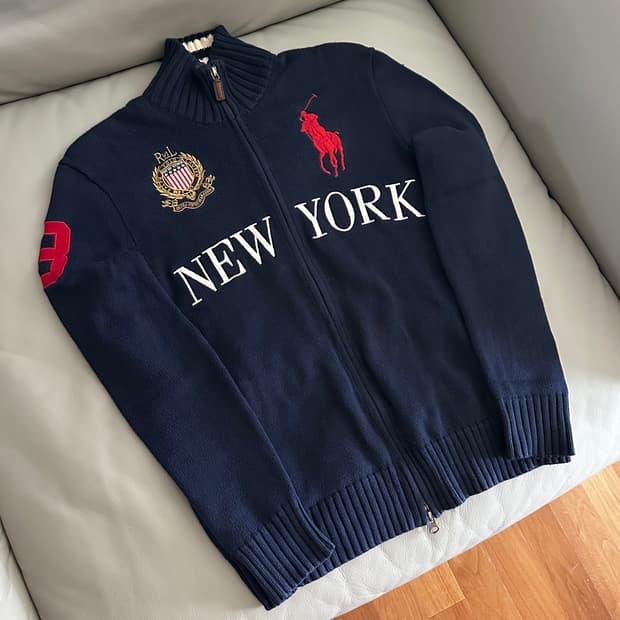 폴로 랄프로렌 빅포니 뉴욕 니트집업 S