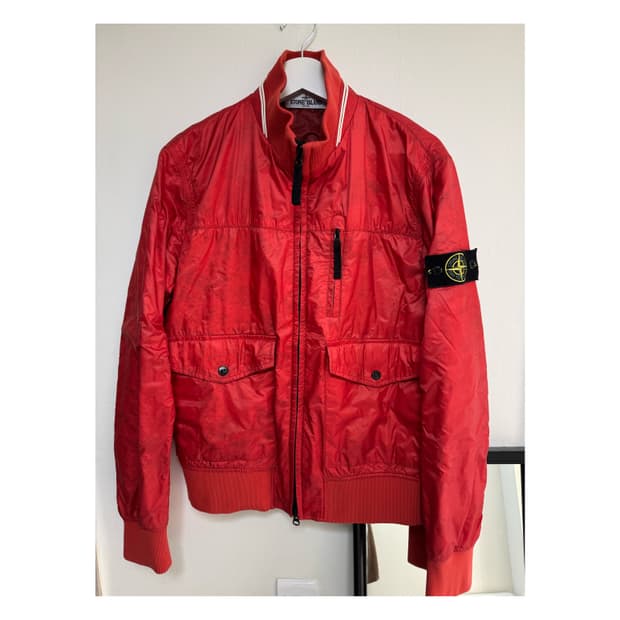 스톤아일랜드 마이크로 립스탑 자켓