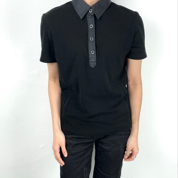 Emporio Armani Contrast Collar Polo Shir