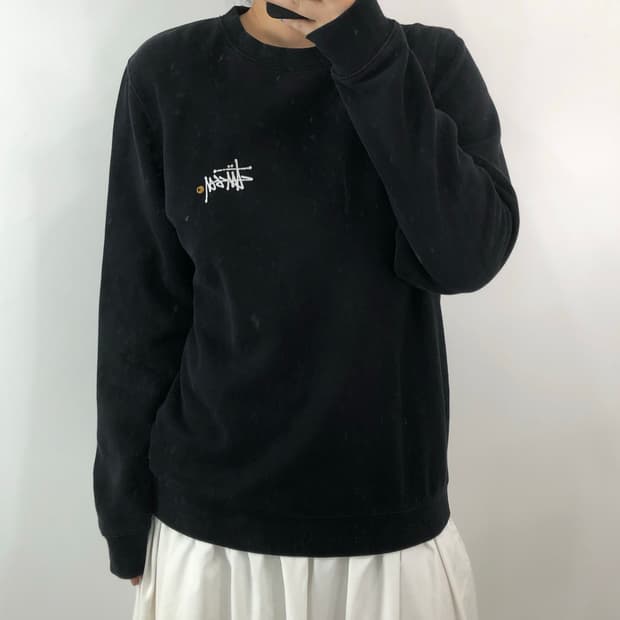 [XL] 스투시 블랙 맨투맨