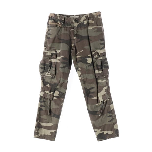 ELTOO 빈티지 카모플라쥬 멀티포켓 카고 팬츠 L