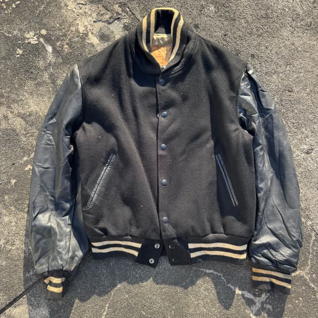 [M] 80s Golden bear 골든베어 Air Mail 바시티자켓