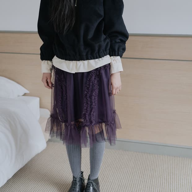 생긴 스튜디오 샤 스커트 BANDING RUFFLE SHA SKIRT