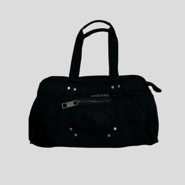 DIESEL cotton black hand bag 구해요