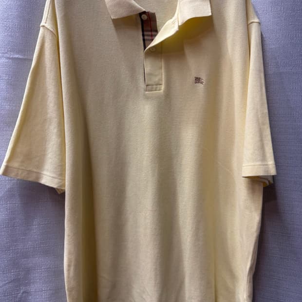 버버리 로고자수 영국산 반팔카라 XL(XL)