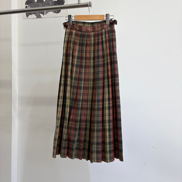 LAURA ASHLEY (Made in Japan) 체크스커트