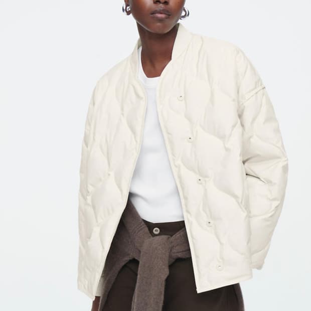 코스 cos 퀼티드 오버사이즈 자켓