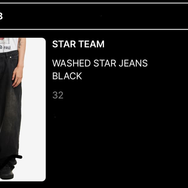 Star team washed star jeans black 블랙 32