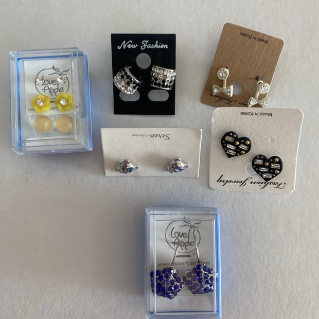 새상품 귀걸이 세트 일괄