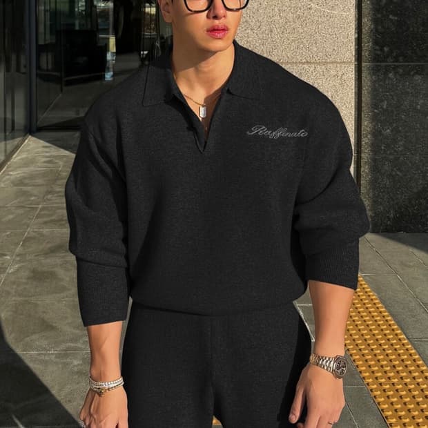 라피나토 캐시미어 니트 셋업 48사이즈