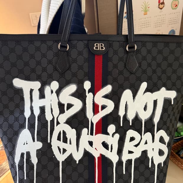 발렌시아가 x 구찌 토트백