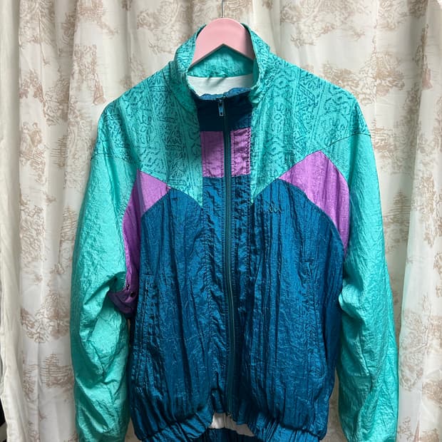 카파 90s 올드스쿨 사이키델릭 바람막이 져지