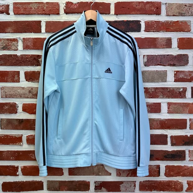 (100)아디다스 희귀 올드스쿨 져지 스카이블루