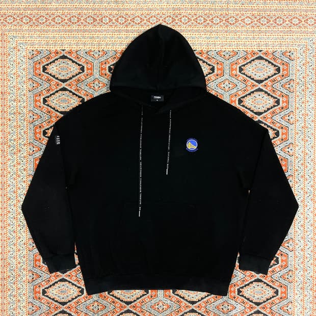 NBA 금문교 블랙 후드티셔츠 남성XL