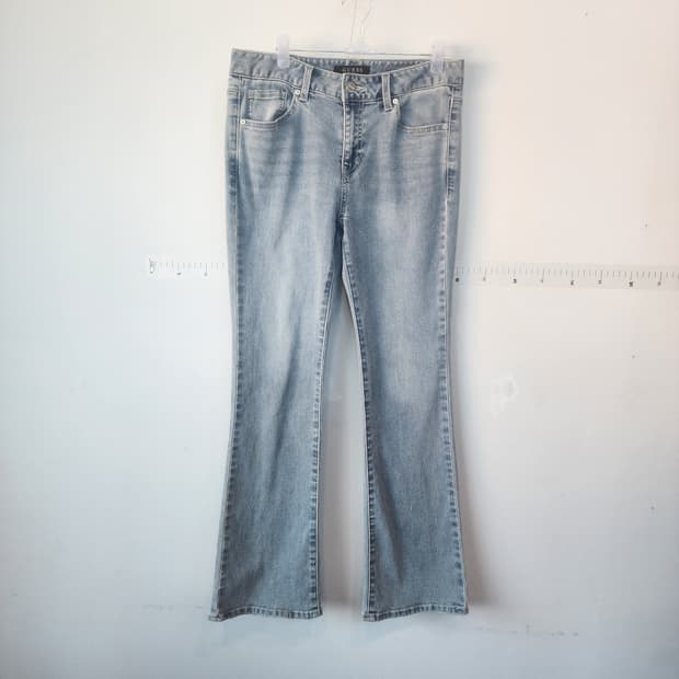 게스 연청 부츠컷 청바지