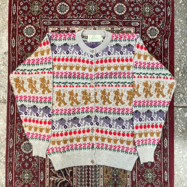 왕귀여운 그레이트풀데드st 울 가디건 [ 55-66 ]