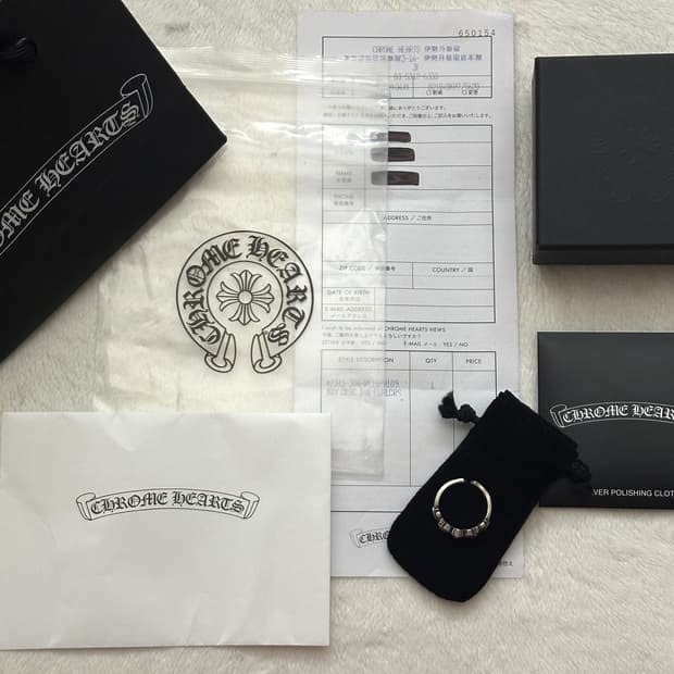 [us9.5]크롬하츠 베이비더블플로랄링