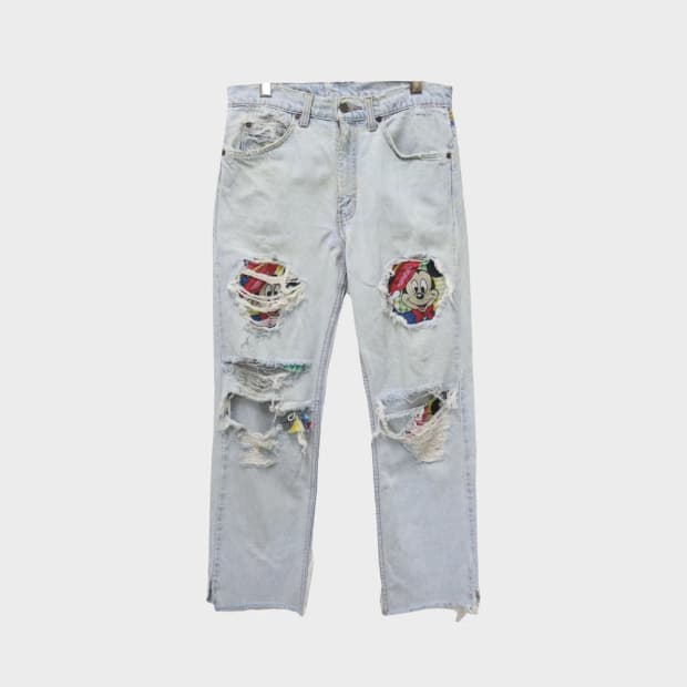 90'S LEVI'S ORANGE TAB 디스트로이드 진 63774