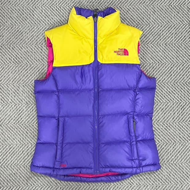 노스페이스 배색 패딩 베스트 v0816