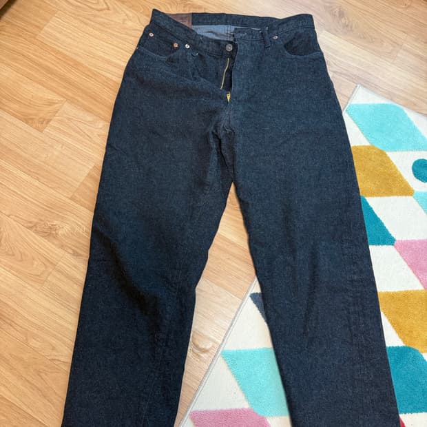 캡틴선샤인 5P 지퍼 데님 (블랙 원워시, 32사이즈)