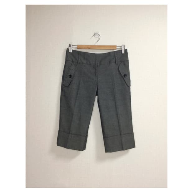 빈티지 차콜 롤업 팬츠