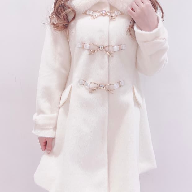 리즈리사 리본 버클 히메갸루 코트