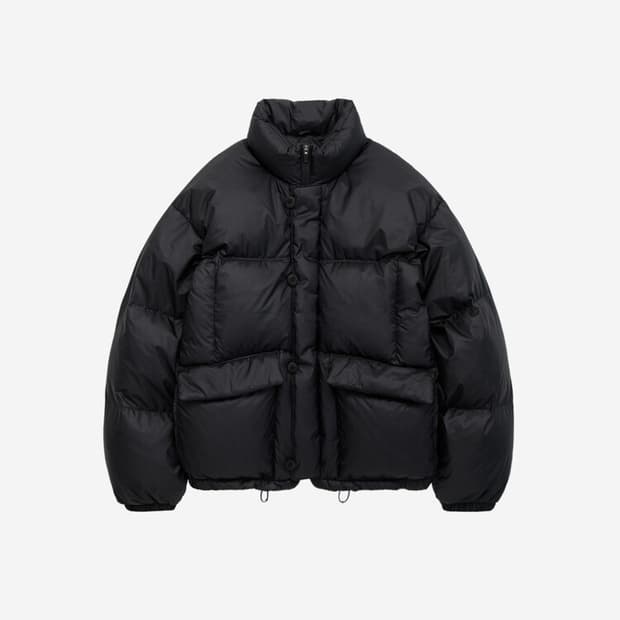 [2] 폴리테루 버튼 푸퍼 자켓 블랙