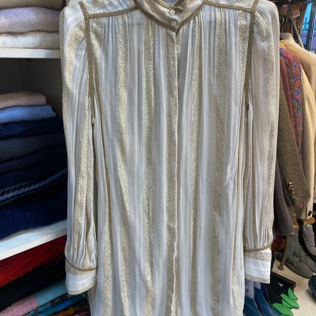 골든 루렉스 블라우스