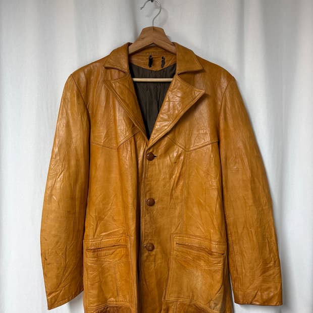 70's 릭달튼 웨스턴 레더 자켓
