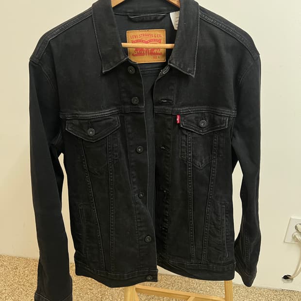 리바이스 트러커 자켓 블랙 L