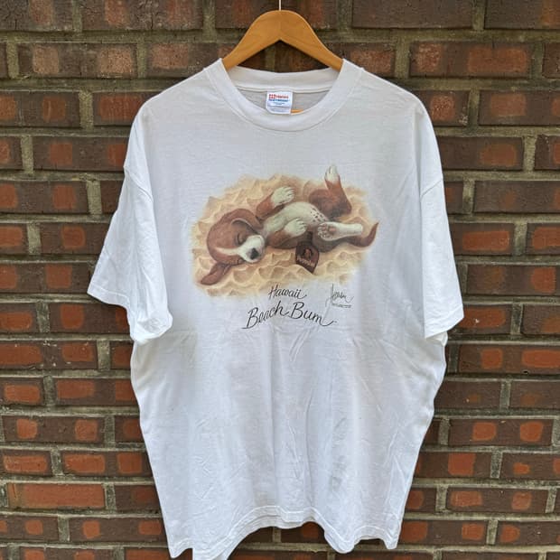 USA Vintage Puppy Tan 1990s T-Shirt
