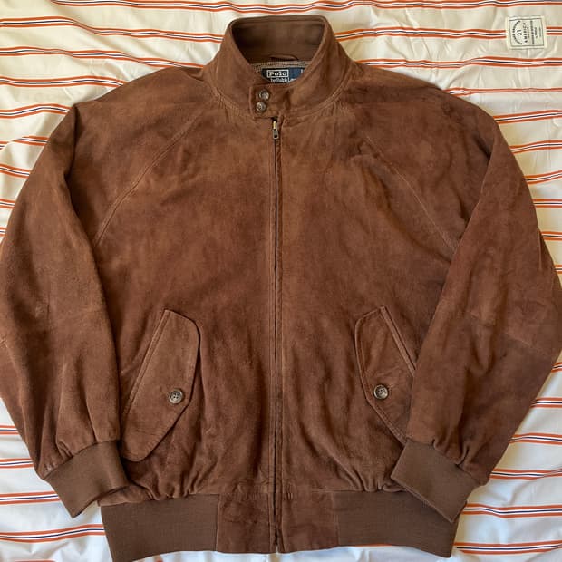 [XL] 폴로 랄프로렌 브라운 스웨이드 자켓
