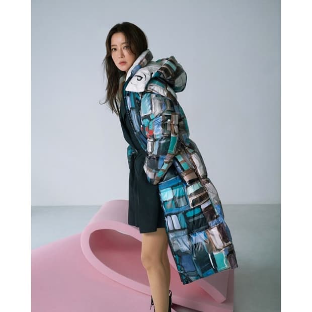 페트레이 리버시블 후드 롱 구스다운 패딩