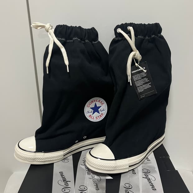 [us9]바퀘라 x 컨버스 25fw 엑스하이 슬라우치/블랙