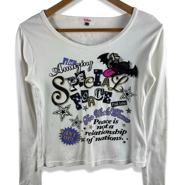 JPN 키치 펑크 프린팅 롱슬리브2384