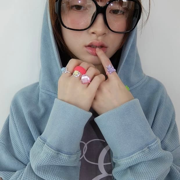 color washing waffle zip-up (sky blue)